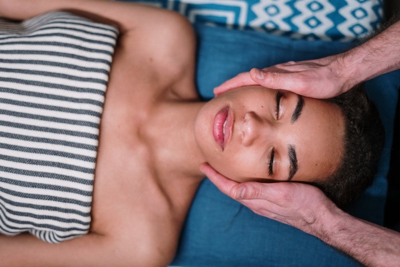 Massage Therapist performing the Relaxation Massage